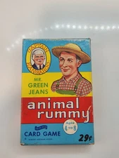 Vintage Mr. Green Jeans Animal Rummy Fairchild Card Game Captain Kangaroo 