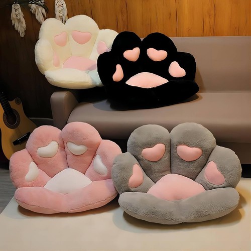 Cat Paw Cushion Kawaii Chair Cushions 31.4 x 27.5 inch Cute Stuff Heart-Shape... - Picture 8 of 10