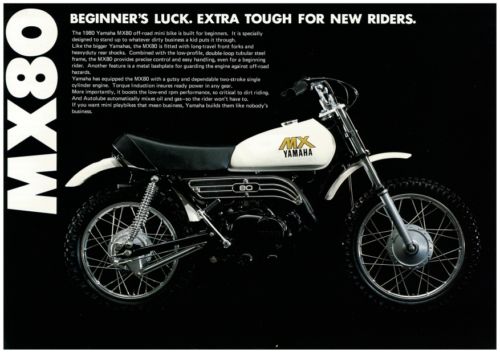YAMAHA Brochure MX80 1980 Sales Catalog Catalogue REPRO | eBay