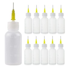 10pcs 30ml Needle Tip Bottles Set Squeeze Plastic Bottles Oil Liquid Glue Ink