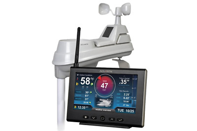 Iris Weather Station with Rain Gauge and Wind Speed/Direction, Indoor Outdoor Th