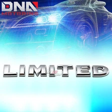 STICK ON 3D POLISH CHROME WORD TEXT LETTER LIMITED METAL EMBLEM TRIM BADGE LOGO