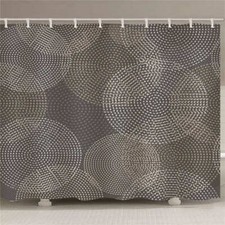 Nice Circular Dot Plots 3D Shower Curtain Waterproof Fabric Bathroom Decoration