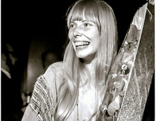 2 - 8x10 B&W & COLOR PHOTOS of JONI MITCHELL - CANADIAN MUSIC HALL of FAME