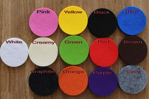 Multi Placemats and Coaster Moon Shape Felt Table Mat Set 2 pieces HandMade Eire - Picture 10 of 10