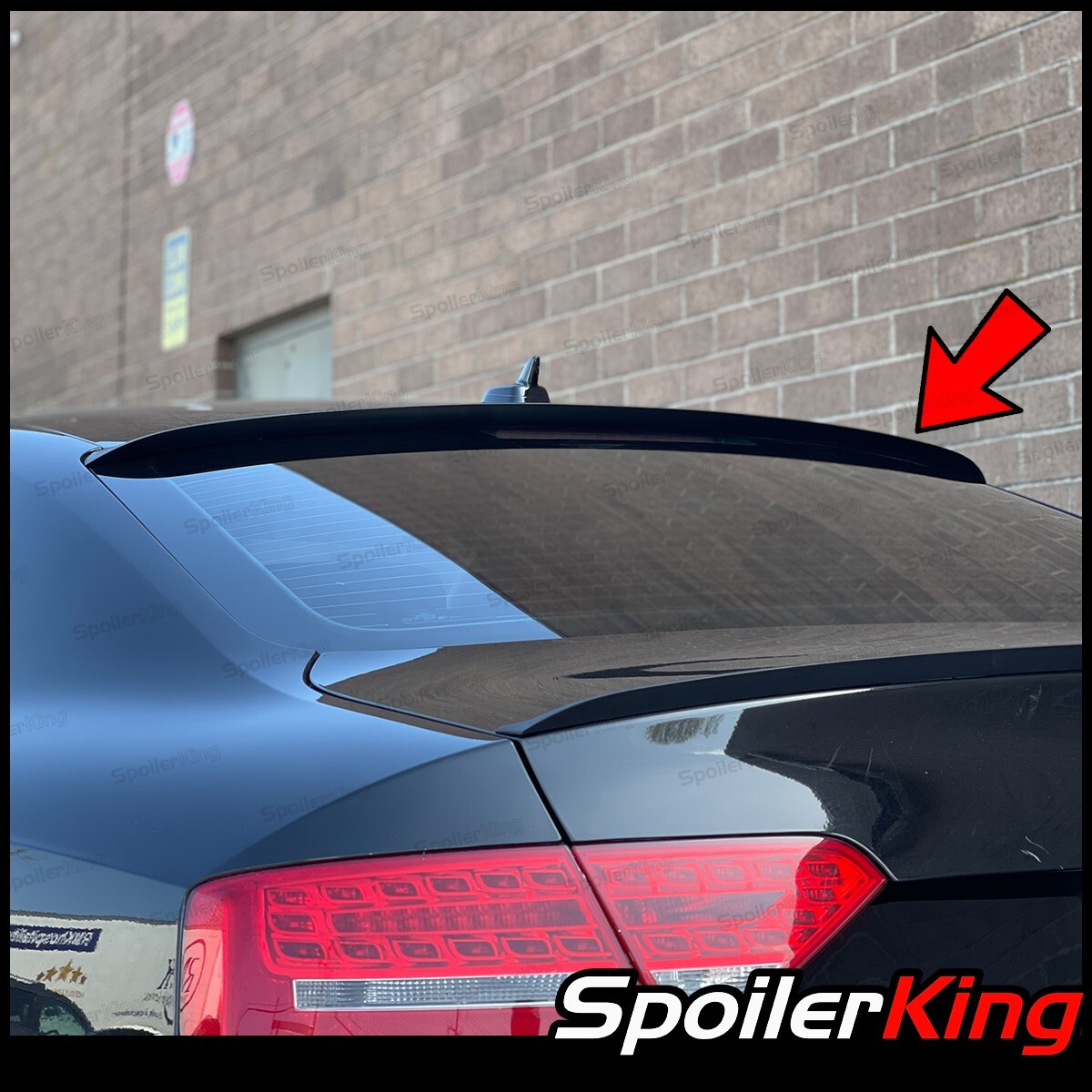 Rear Roof Spoiler Window Wing (Fits: Audi A5 S5 RS5 2008-2016 2dr
