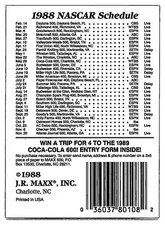 Checklist 4 Minnesota Vikings 1988 Maxx #100a 20549