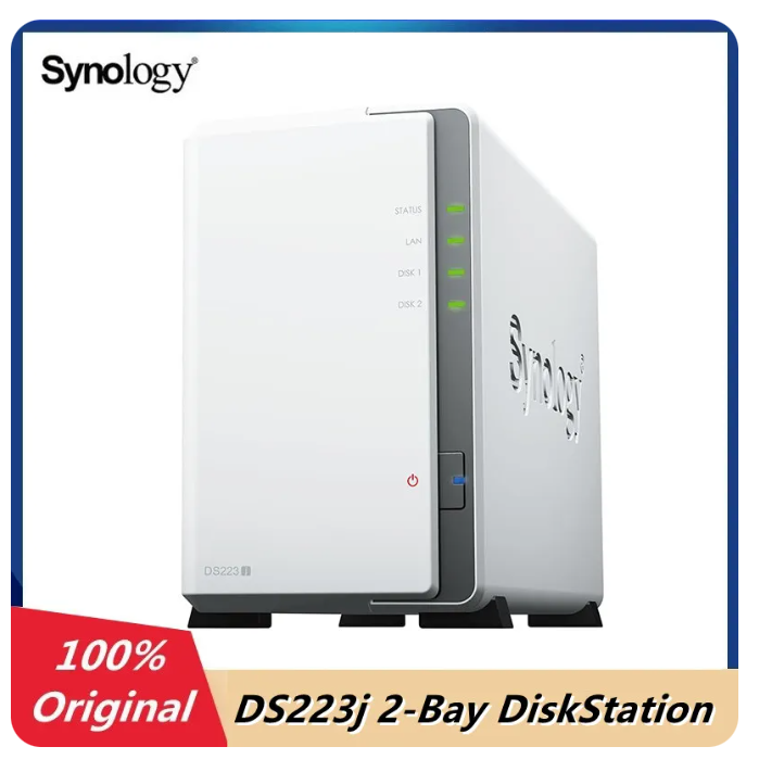 [未開封] Synology DS223j NAS Original Synology DS223j 2-Bay DiskStation NAS Server