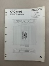 Kenwood KAC-649S Original Service Manual Free Shipping