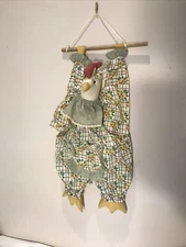 HANGING CHICKEN BAG DISPENSER HOLDER STORAGE Country Decor, Organizer, Unique
