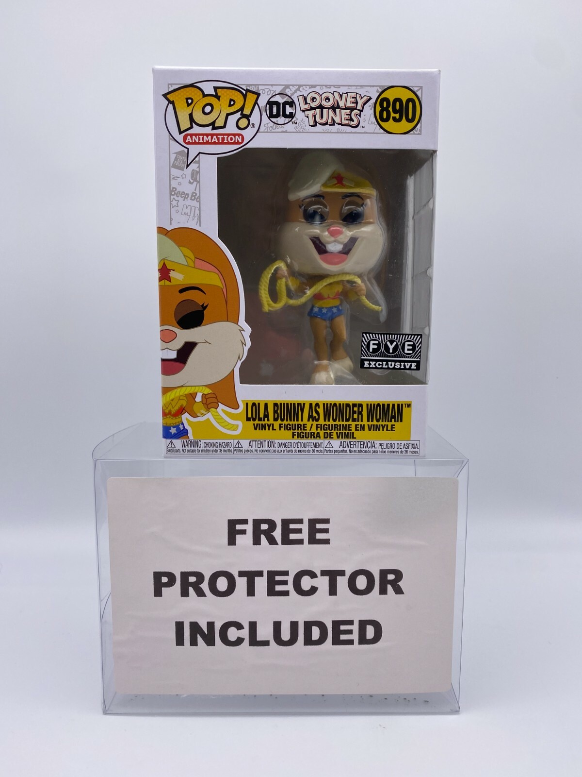 Funko Pop Lola Bunny As Wonder Woman #890 Dc Comics Looney Tunes Vinyl Figure