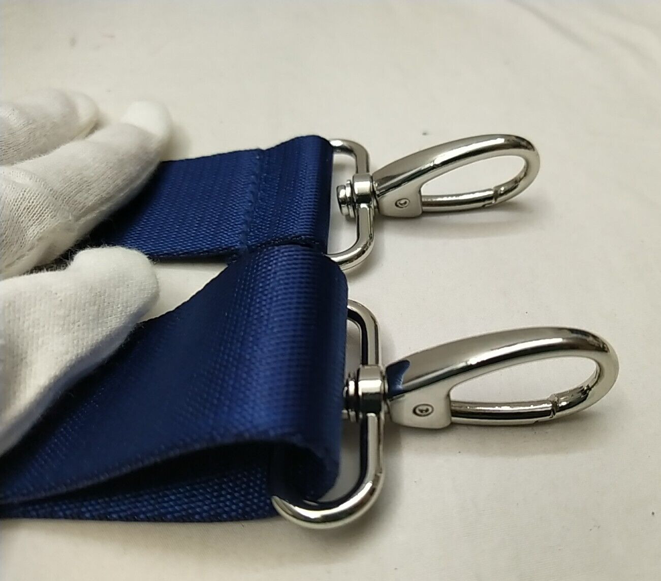 Blue Nylon Replacement Strap W/ Push Silvertone G… - image 7