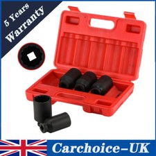 5pc 1/2" Drive Deep Impact Wheel Hub Nut Car Garage Socket Set 30 32 34 35 36mm