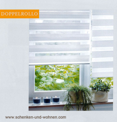 ''EasyFix'' Doppelrollo Weiß 75  x 150 cm