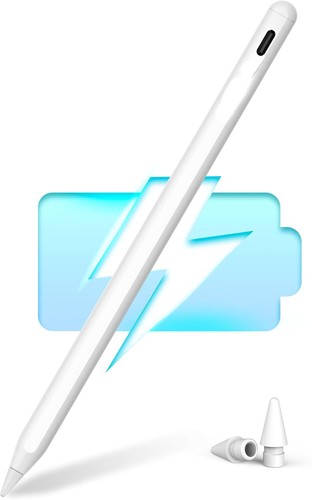Pencil A8 for Apple iPad 2018-2024, 2X Faster Charge, Tilt Sensitive, - 第 4/20 張圖片