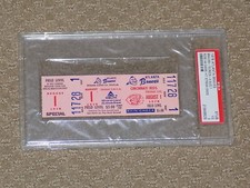 Pete Rose 44 Game Hit Streak Ends Ticket Stub 1974 Braves PSA 3 Slabbed