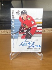 2019-20 SP Authentic Dominik Kubalik Future Watch Auto Inscribed /999 RC