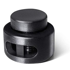 Plastic Cord Locks Premium Double Hole Spring Toggle Stopper Cord Stop