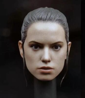 1/6 Scale Rey Daisy Ridley Head Carving Sculpt Model Toys