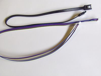 XBOX 360 DVD Drive 20'' Long Power SATA Ribbon Cables Modding Replacement parts