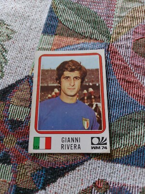 Panini Monaco 74 Edition Figure No.299 Gianni Rivera of Italy. With Velina