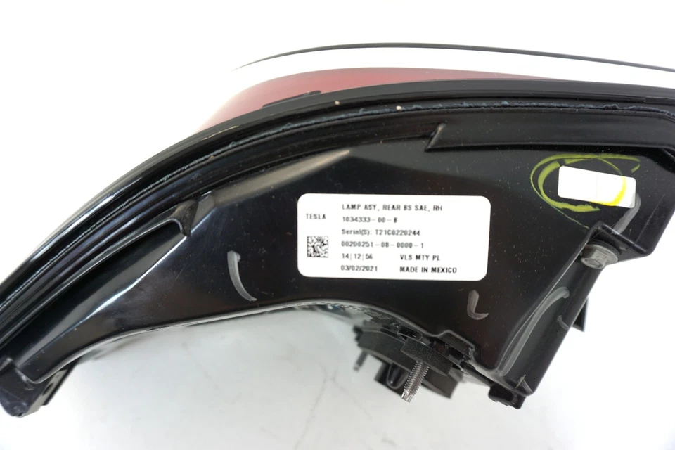 Luz trasera derecha derecha OEM TESLA MODELO X 2016-2020 103433300B Foto 4 de 4