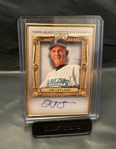 2024 Topps Gilded Collection Jim Leyland Marlins HOF Gold Frame Autograph 58/99