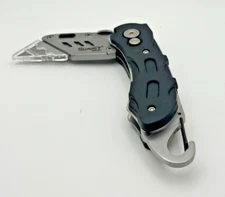 Summit Gear Stainless Steel Folding Utility Knife Belt Clip Men Hunting Gift