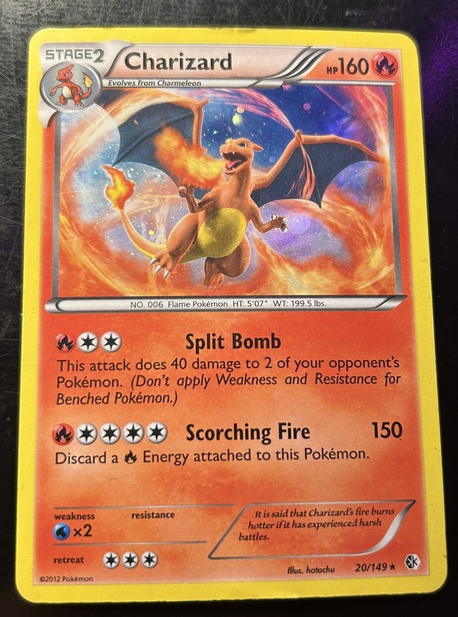 Charizard 20/149 B&W Boundaries Crossed Rare Cosmos Holo