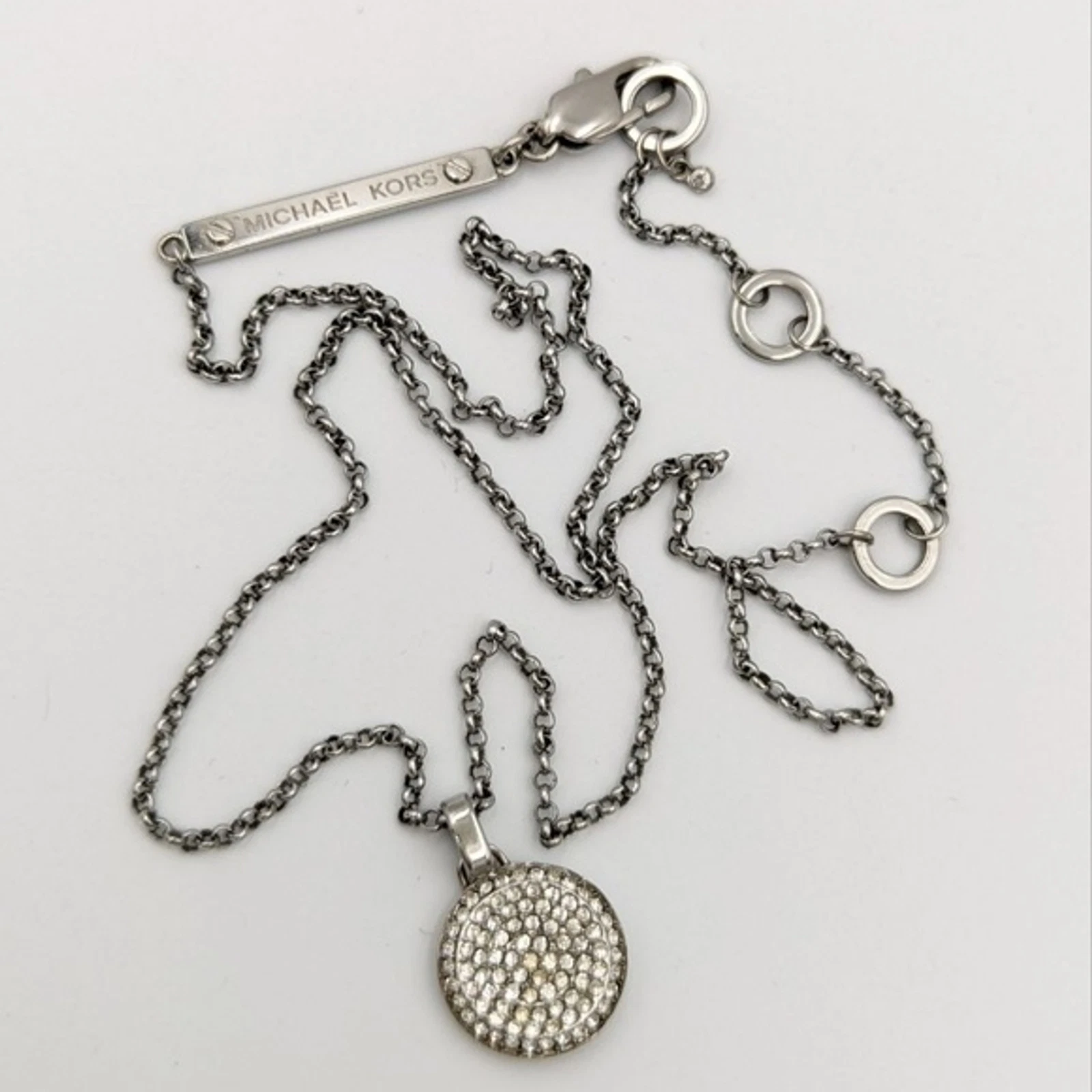 Collana Michael Kors dichiarazione di brillantezza tono argento