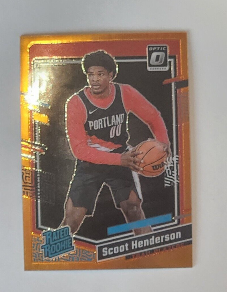 2023-24 Donruss Optic - Rated Rookie Orange Prizm #239 Scoot Henderson /199
