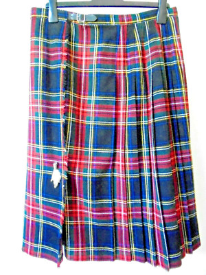 Wollkilt London House Tartan Rock UK16 inkl. Silber Glücksfell Hasenfuß