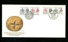 Postal History Denmark FDC #777-778 Dual FDC Sweden 1538-1539 Europa 1985