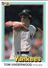 1981 Donruss #108 Tom Underwood New York Yankees