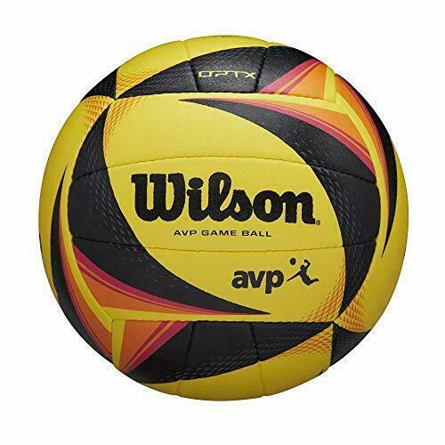 Wilson OPTX AVP Official GB Beach Volleyball Black/Yellow for sale