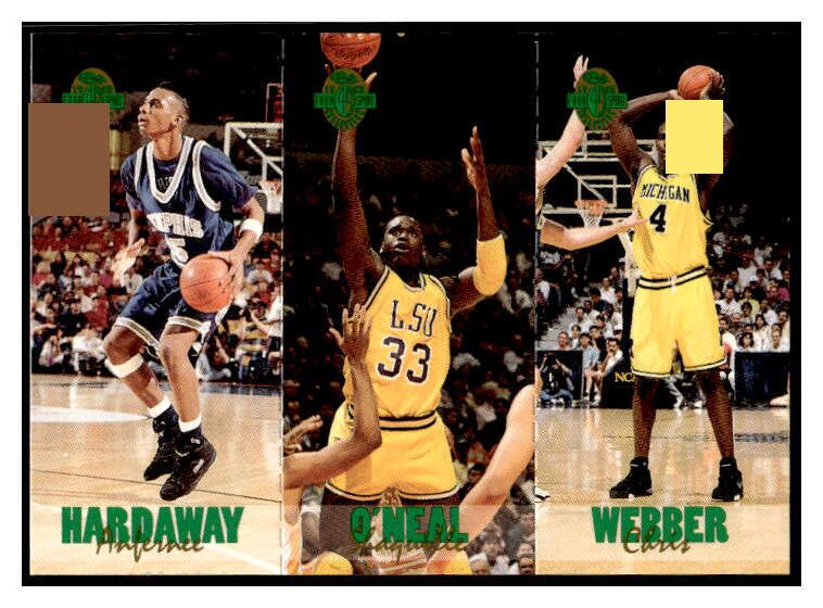 1993 Classic 4 sport TC1 Shaquille O'Neal Allen Iverson Chris Webber