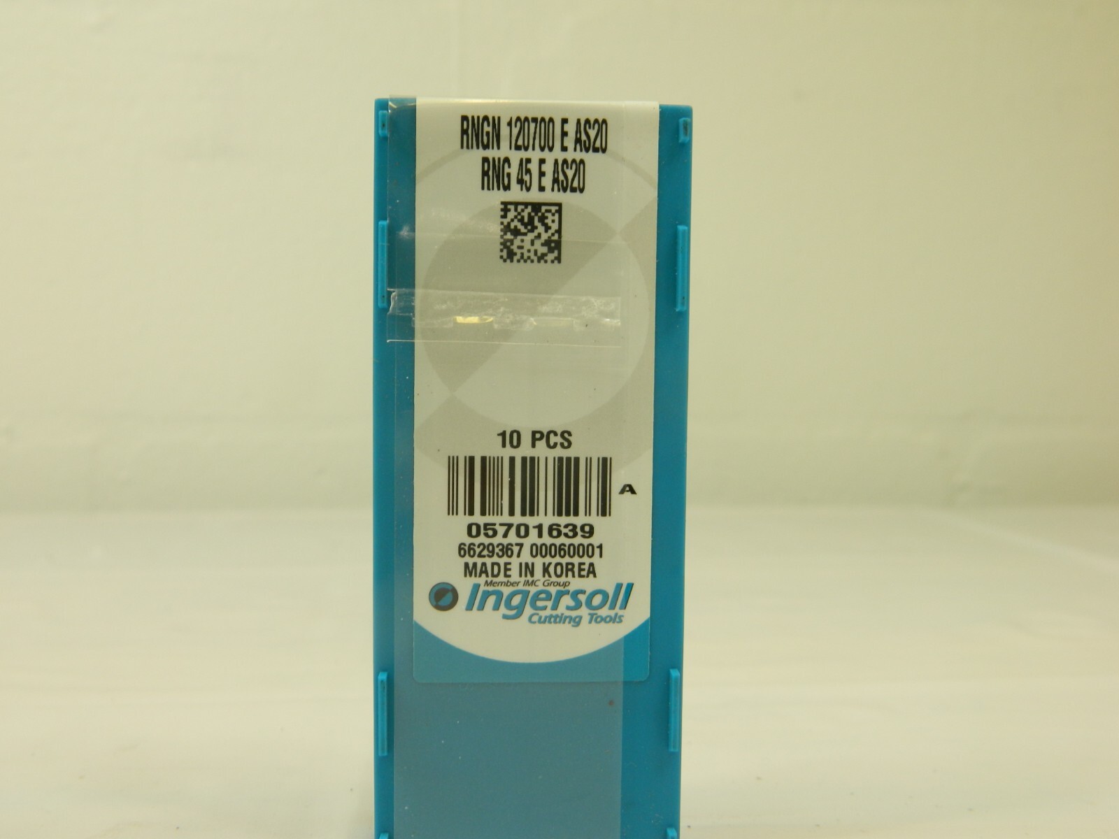 Ingersoll Ceramic Insert RNGN 120700 E / RNG 45 E AS20 Qty 10 05701639