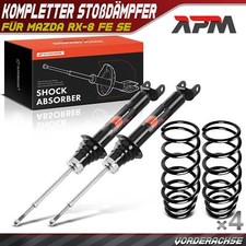 4x Komplett Stoßdämpfer Federbein Satz Vorderachase für Mazda RX-8 FE SE 1.3L