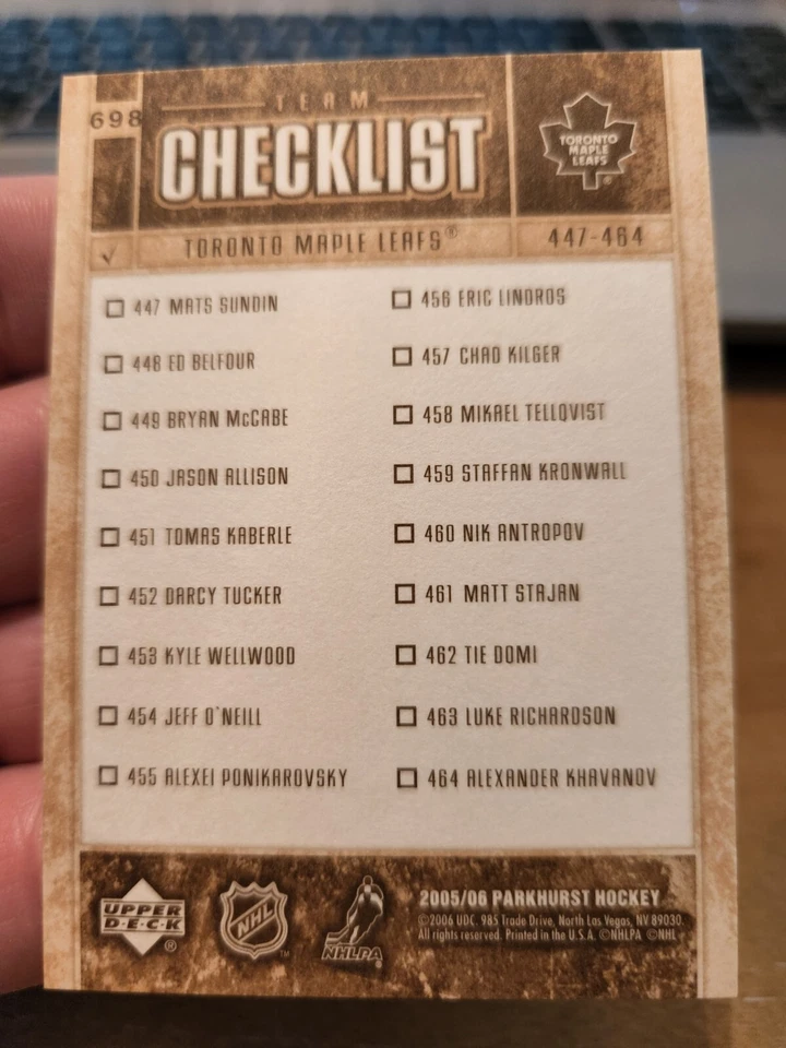 2005-06 PARKHURST COMPLETE UR SET SIDNEY CROSBY ALEX OVECHKIN YZERMAN 500-700  - Image 2 of 4