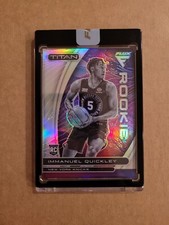 Immanuel Quickley 2020-21 Flux SILVER holo #14 Titan Encased Uncirculated RC