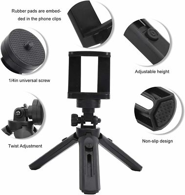 Big Tripod For All Samsung Galaxy Mobile Camera Stand 360° Swivel Strong  Tripod