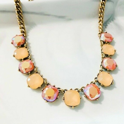 J. CREW Square Brûlée Necklace - YELLOW 