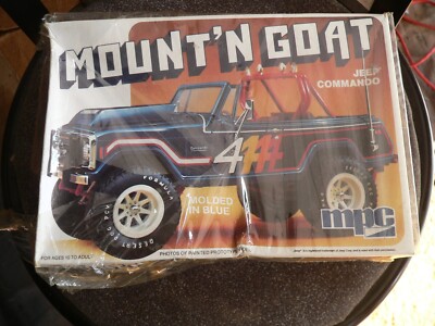 MPC 1980 DATED ''MOUNT'N GOAT'' JEEP COMMANDO PLASTIC MODEL KIT IN SEMI-SEALED BOX
