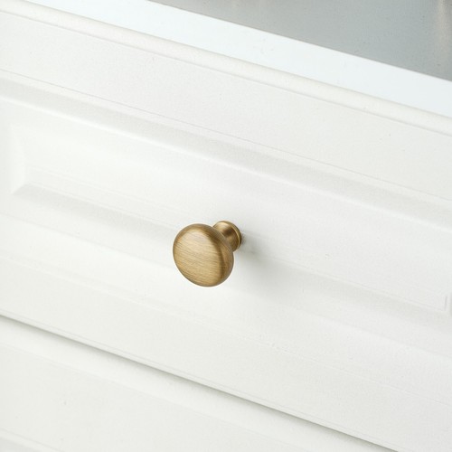 1.18" Diameter Solid Brass Cabinet Knob Cabinet Handle Classic Drawer Knob - Picture 12 of 17
