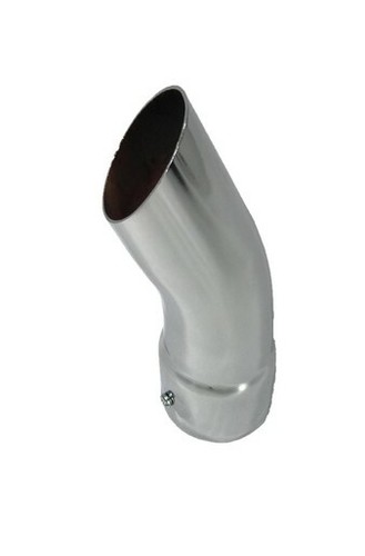 Puntas de silenciador universales de perno en punta de escape 2"" ID 7,5"" de largo punta redonda hacia abajo - Imagen 2 de 5