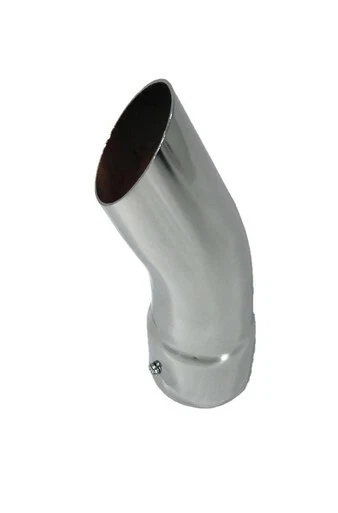 通用螺栓排气尖消声器头 2 英寸 ID 7.5 英寸长圆形向下尖 — 第 2/4 张图片