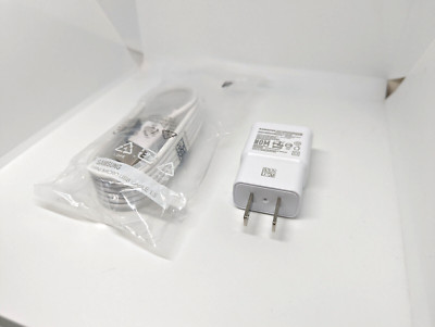Samsung EP-TA50JWE/ EP-TA50JWS Fast Charging Wall Charger with 3 Ft Type C Cable