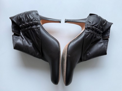 Saks Fifth Avenue Ankle Boots SF-Corey Brown Leather Sz US 10 - Picture 17 of 21