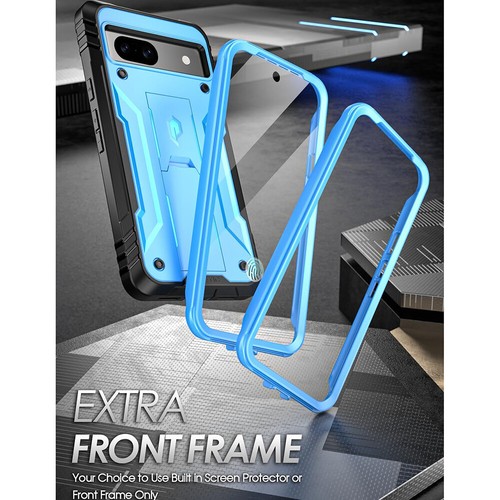 For Google Pixel 8 Pro 8A 5G Case Built-in Screen Protector With Kickstand Cover - Afbeelding 17 van 57