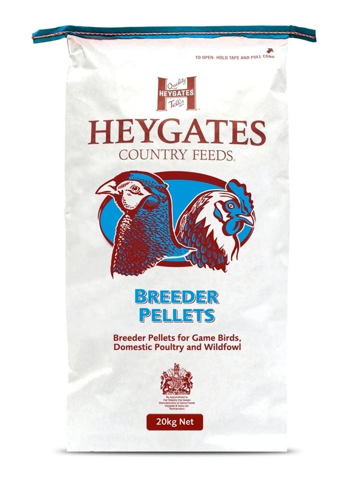 Heygates BREEDER Pellets for Game Birds - Game Bird Duck Poultry 20kg